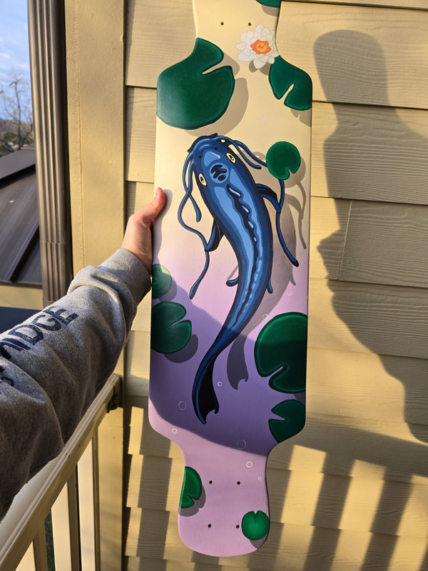 Koi Fish Longboard (handpainted)