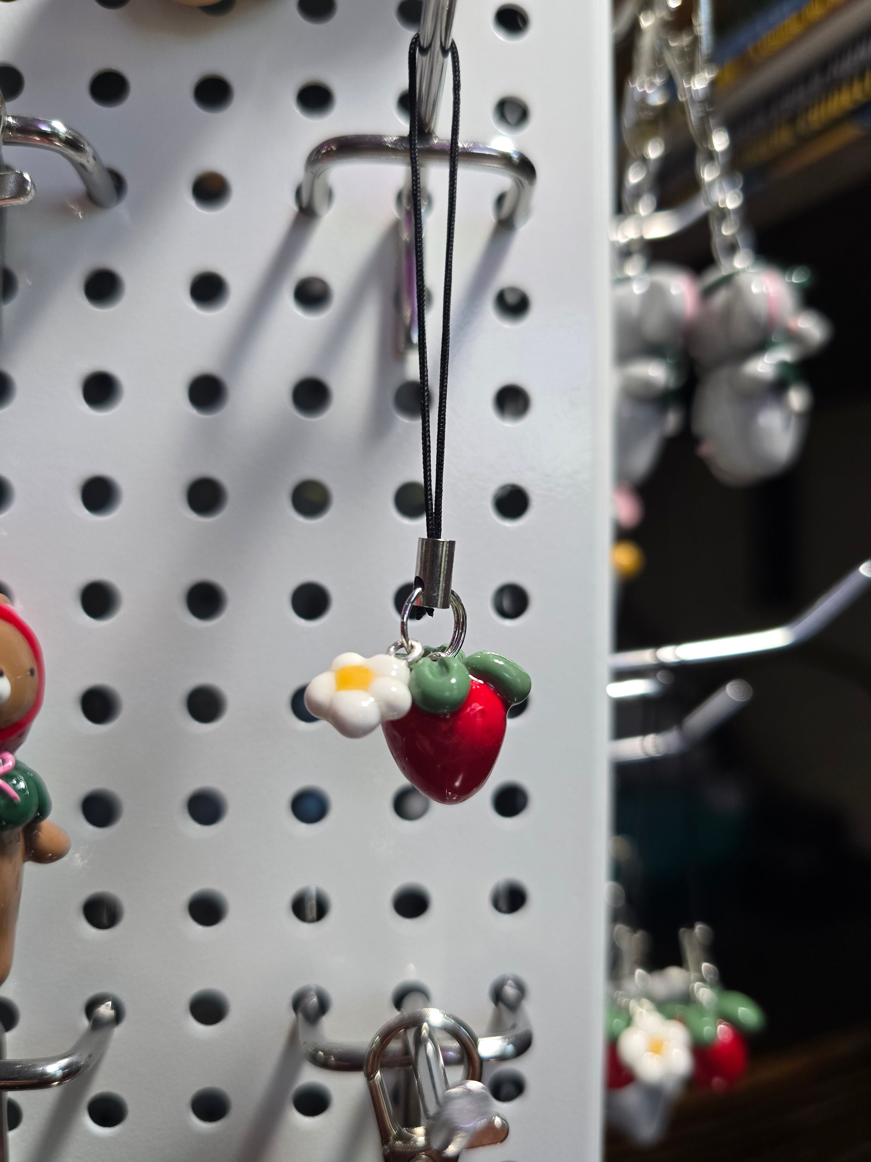 Strawberry + Bloom Phone charm