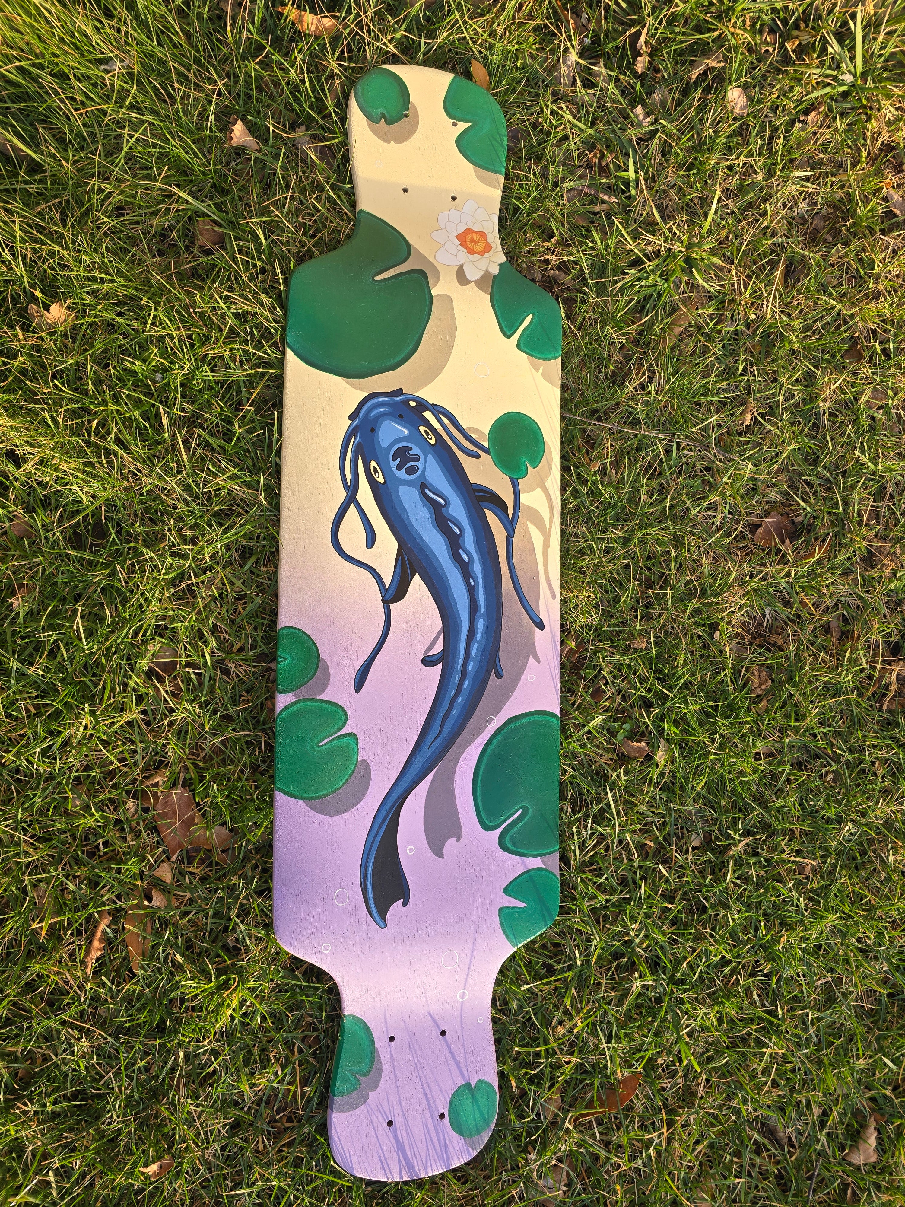 Koi Fish Longboard (handpainted)